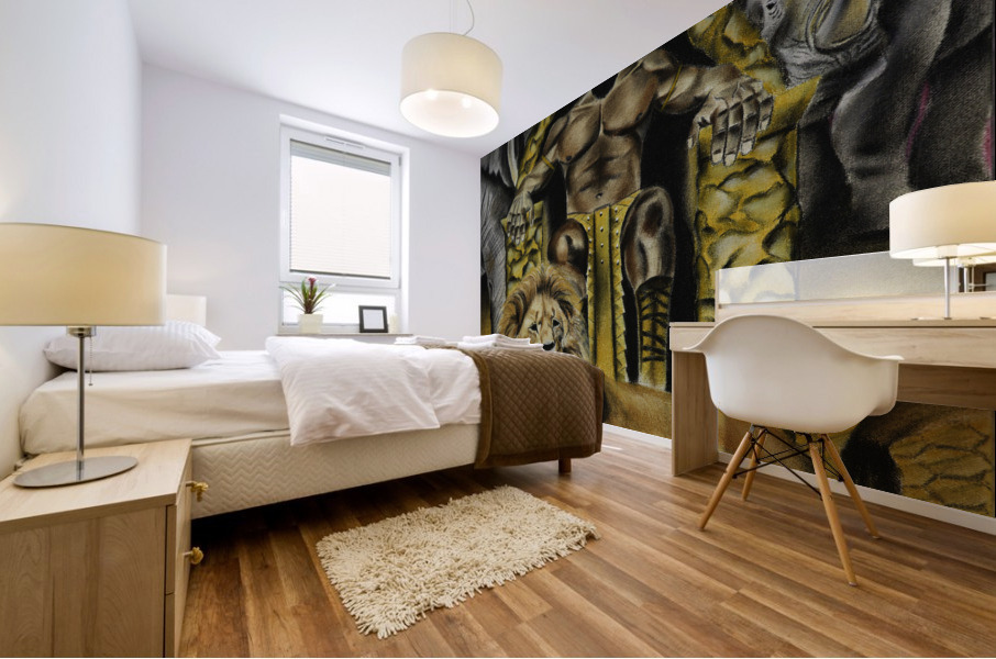 200.016 African King Mural print
