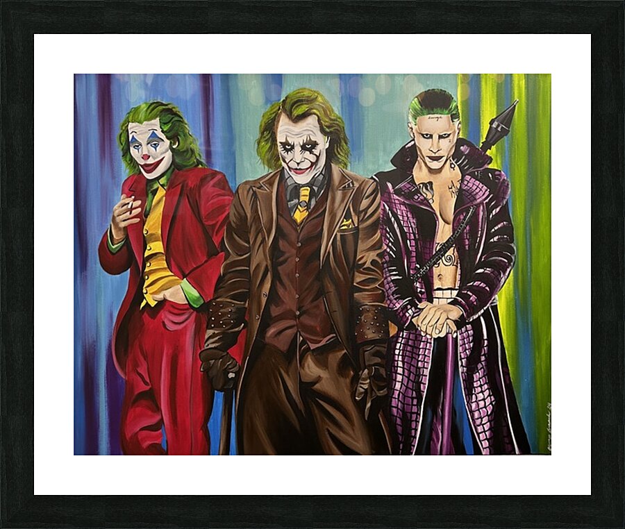 The Joker Picture Frame print