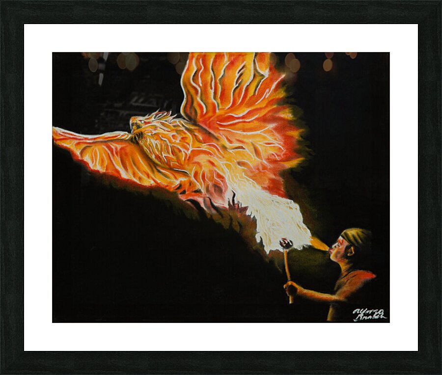700.005 Firebird Picture Frame print