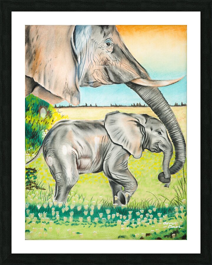 700.012 The Beginning Picture Frame print