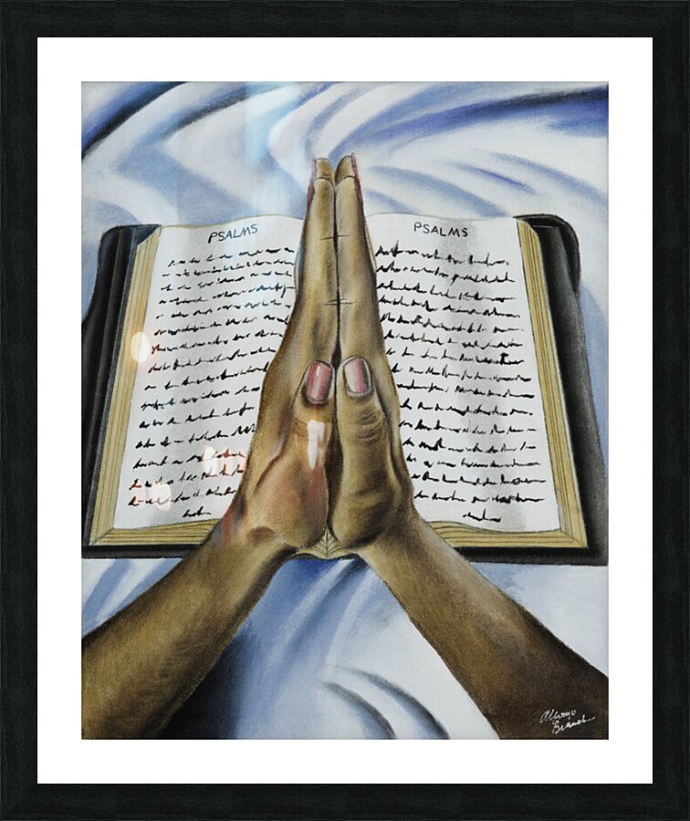 500.011 Praying Hands Picture Frame print