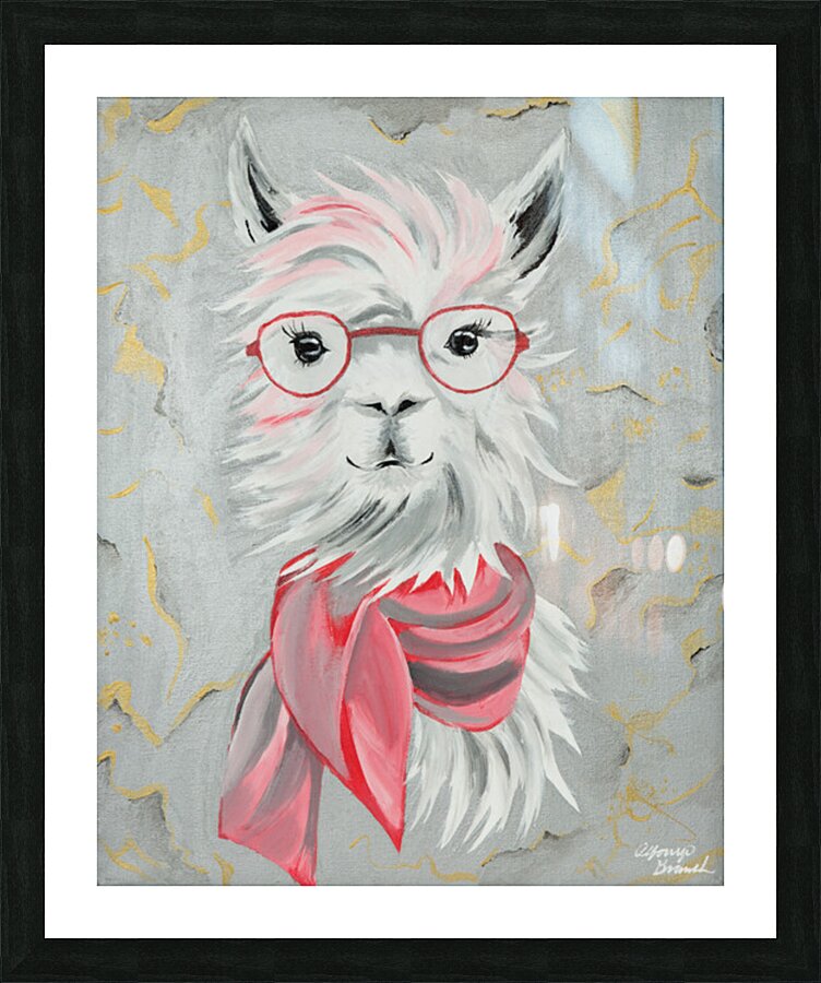 700.024 Llama  Picture Frame print