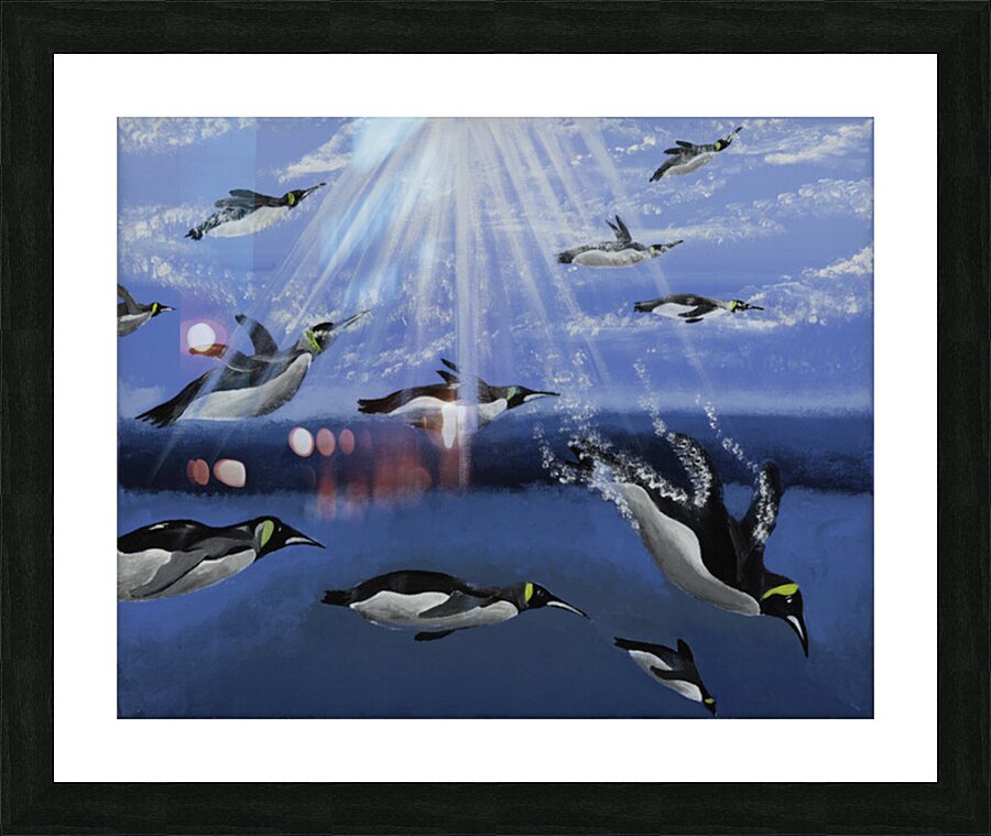 701.006 Sun Diving  Picture Frame print