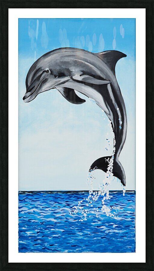 701.004 Dolphin Decor Left Picture Frame print