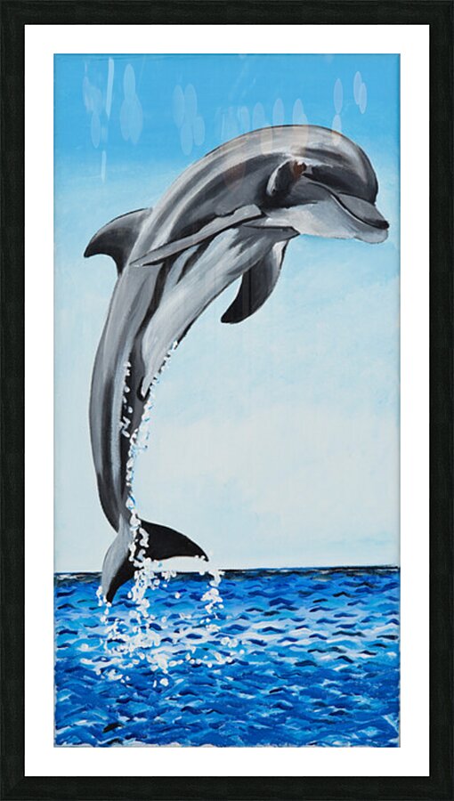 701.003 Dolphin Decor Right  Picture Frame print