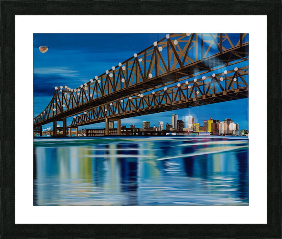 200.020   Crescent City Bridge Picture Frame print