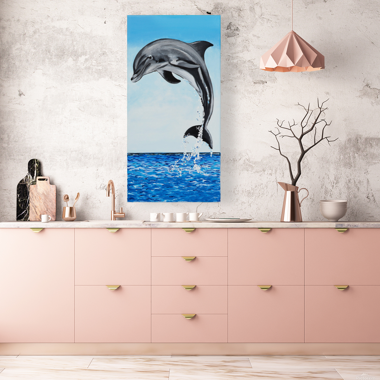 701.004 Dolphin Decor Left Reproduction