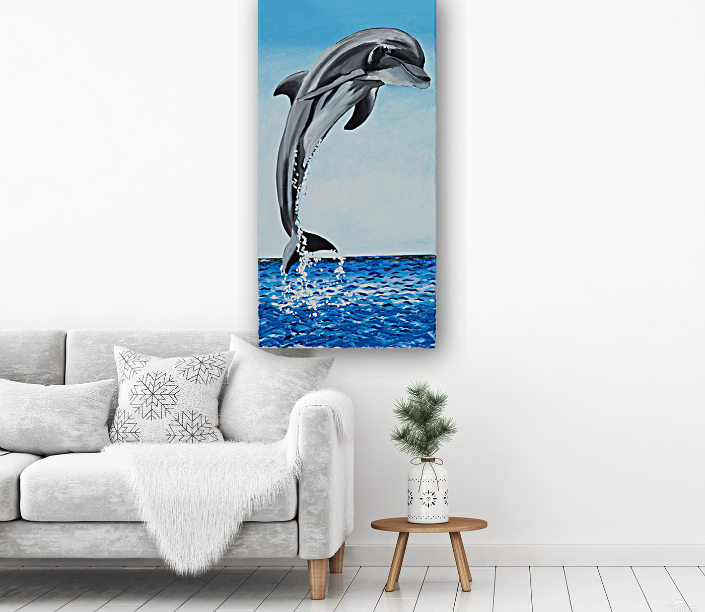 701.003 Dolphin Decor Right  Reproduction