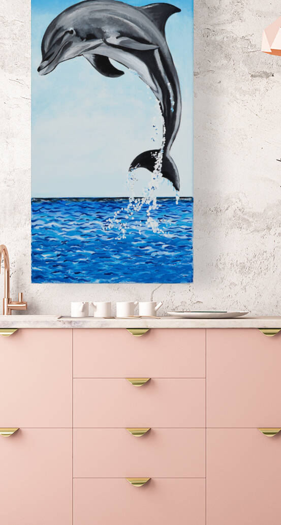 701.004 Dolphin Decor Left Reproduction