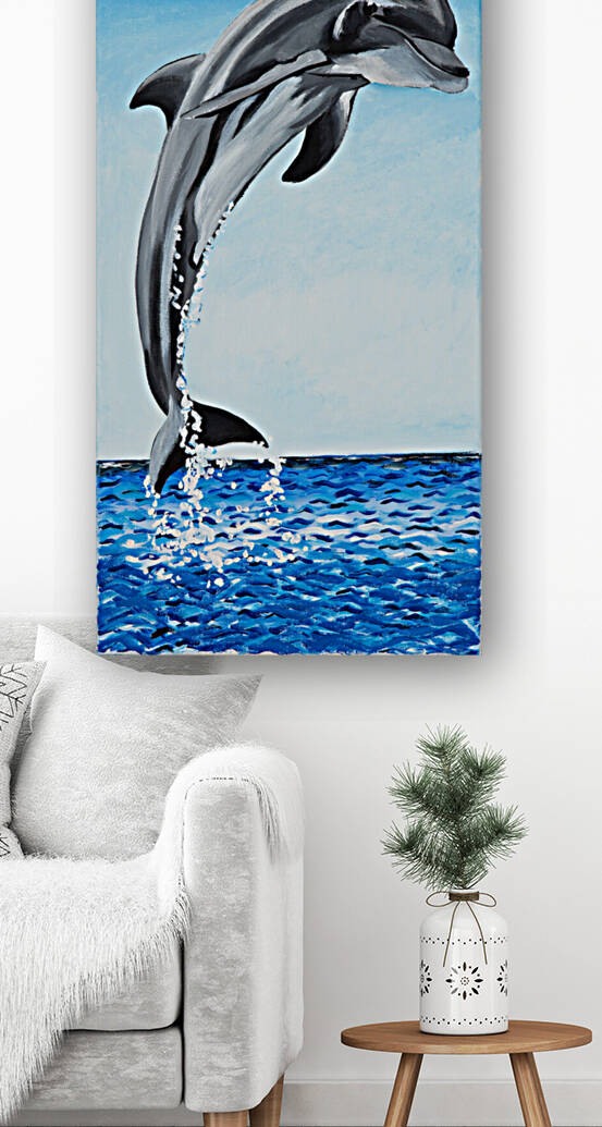 701.003 Dolphin Decor Right  Reproduction