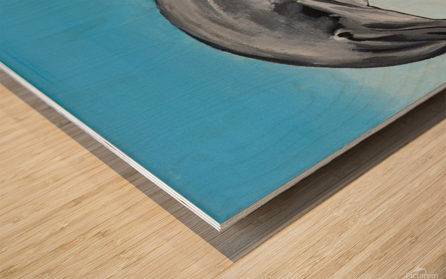 701.004 Dolphin Decor Left Wood print