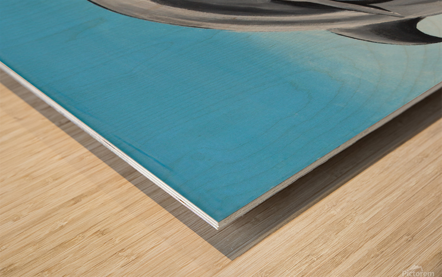 701.003 Dolphin Decor Right  Wood print