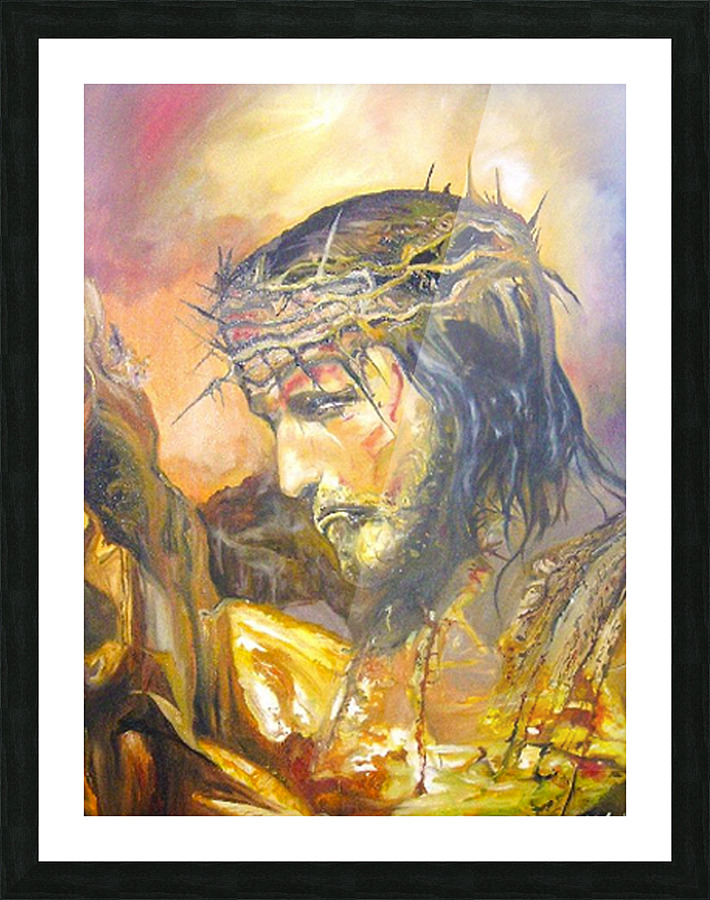 Christ in prayer Picture Frame print