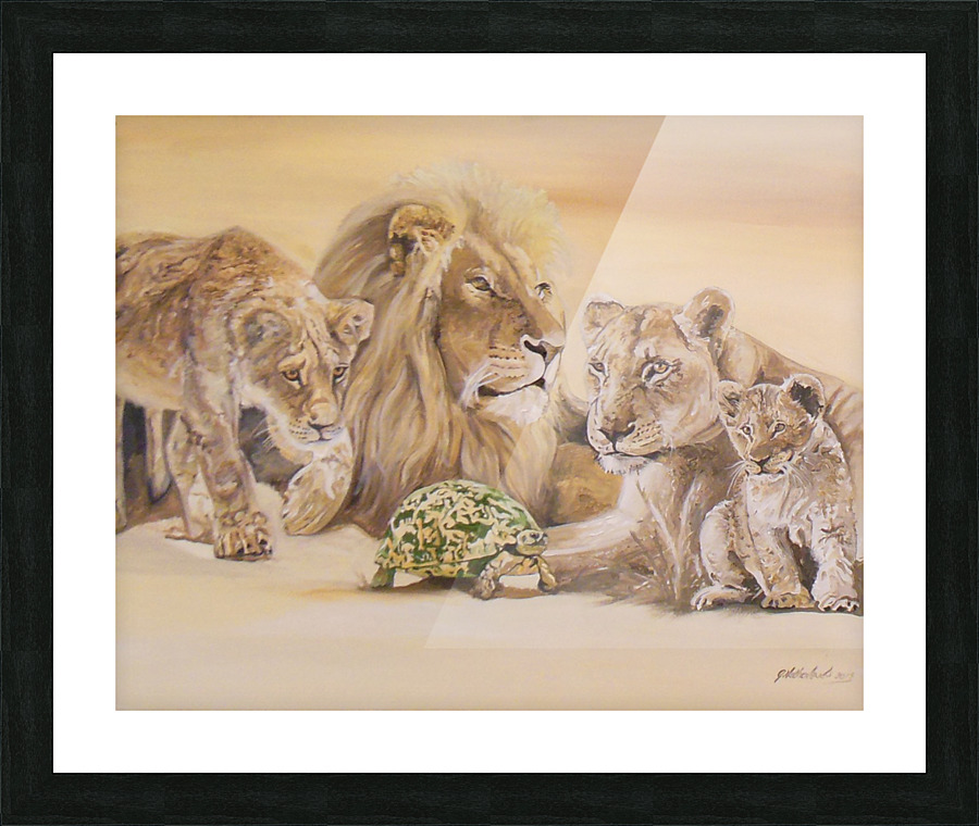 Lion pride Picture Frame print