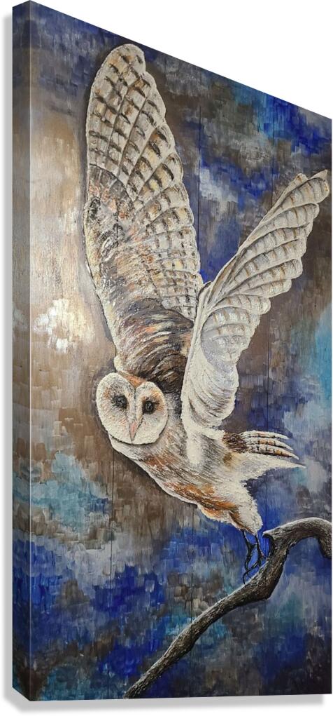 Owl - Hibou Canvas Print