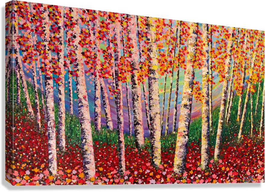 Rainbow Forest - Foret arc-en-ciel Canvas Print