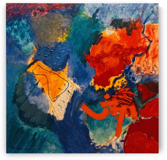Composition in Blue and Red by RMI Art a la carte