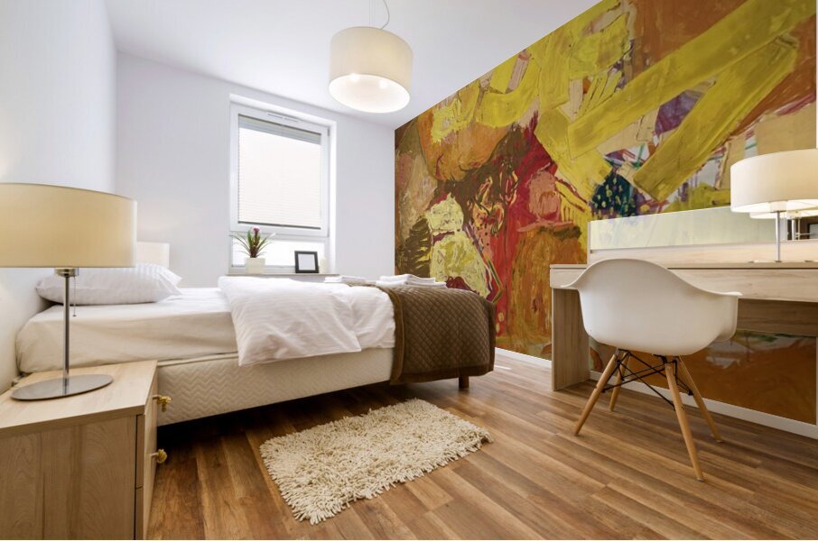 Composition in Yellow Mural print