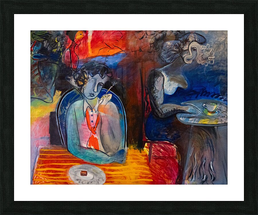 French cafe - Cafe francais Picture Frame print