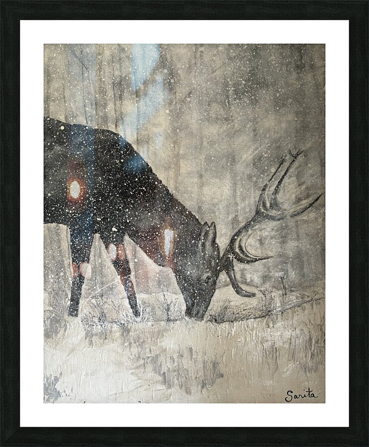 Deer - Chevreuil Picture Frame print