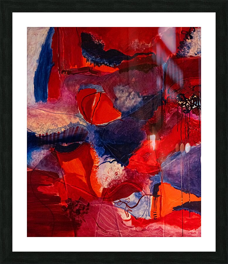 Red Flower - Fleur rouge Picture Frame print