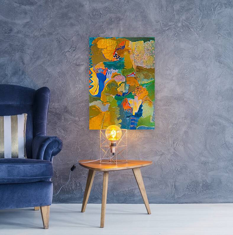 Composition in Blue  Reproduction