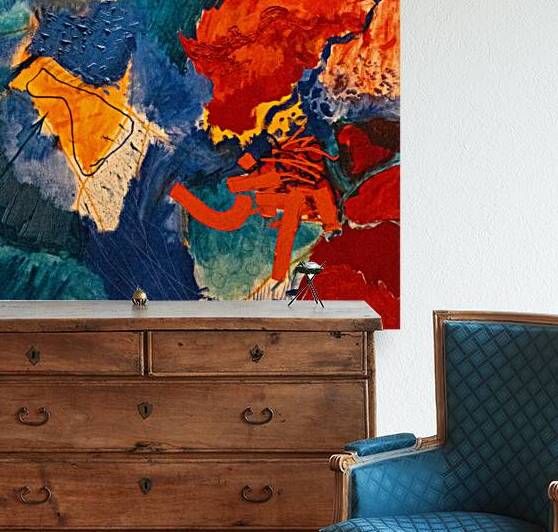 Composition in Blue and Red by RMI Art a la carte