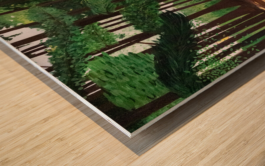Forest Bathing -  Baignade en foret Wood print
