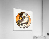 Stained glass window for the facade of the Fouque Acrylic Print