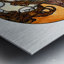 Stained glass window for the facade of the Fouque Metal print