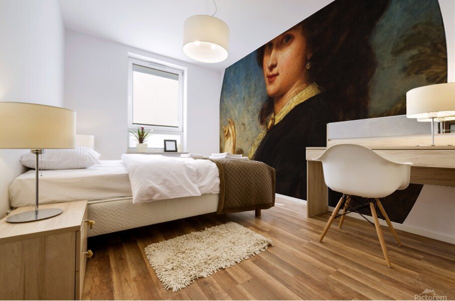 Lady with a Glove – John Robert Dicksee Mural print