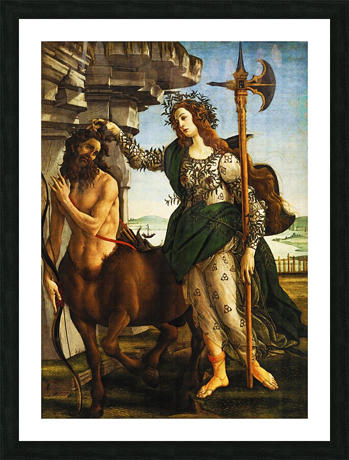 Pallas and the Centaur – Sandro Botticelli 1482 Picture Frame print