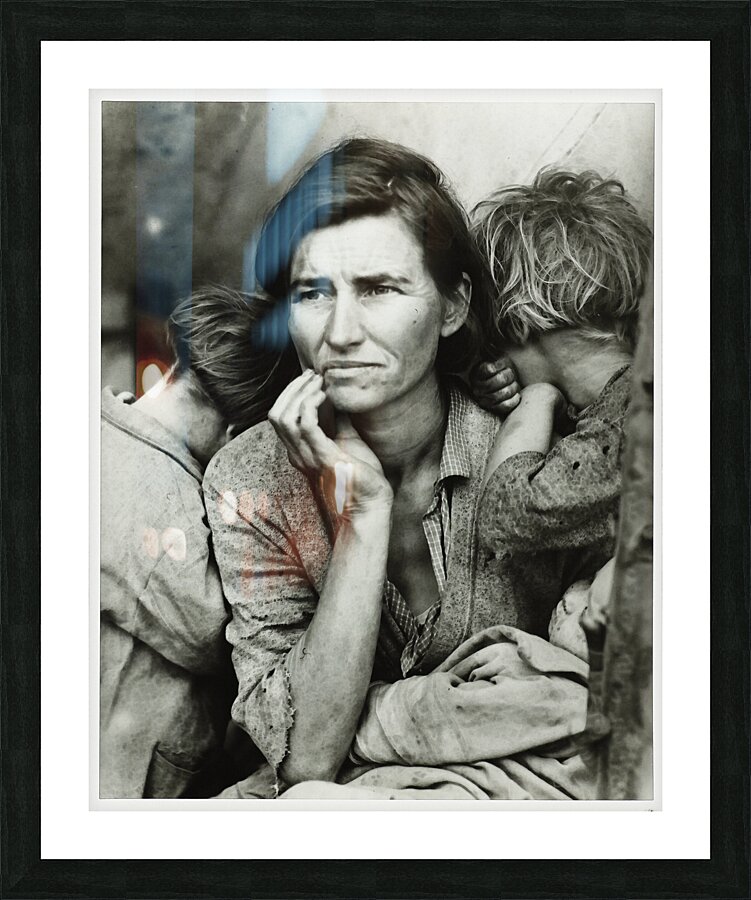 Portret van Florence Owens Thompson 1936 by Dorot Picture Frame print