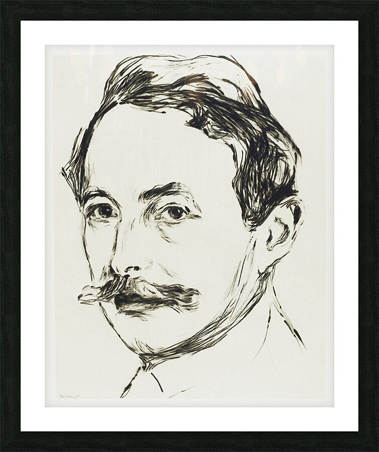 Dr. Max Linde 1902 by Edvard Munch. Original from Picture Frame print