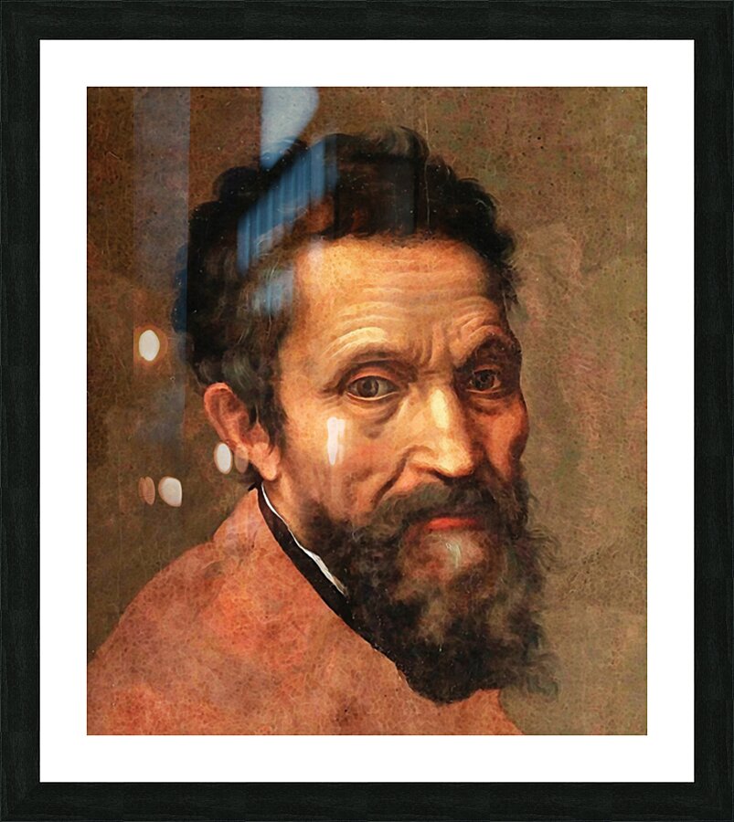 Portrait Michelangelo Picture Frame print