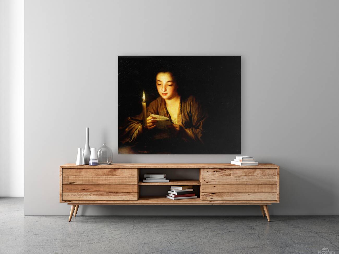 Girl with a Candle Reproduction