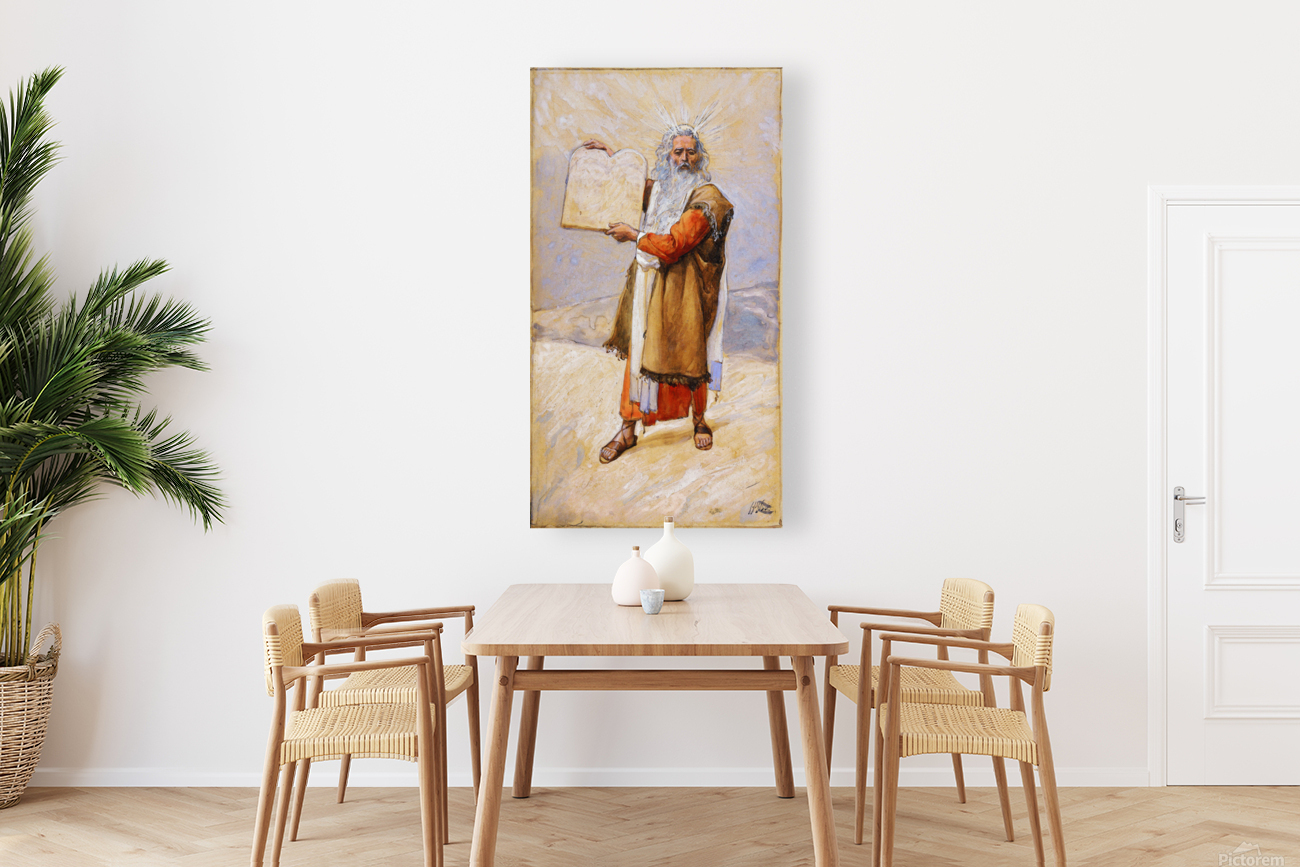 Moses and the Ten Commandments Reproduction