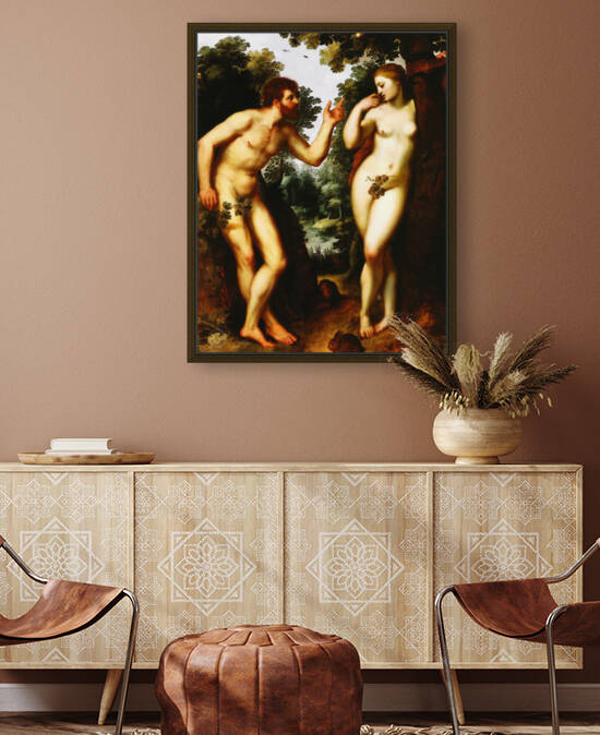Adam and Eve  - Peter Paul Rubens 1597 by Classic Painting