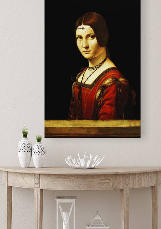 La Belle Ferronniere Portrait of a Lady from the Court of Milan by Classic Painting