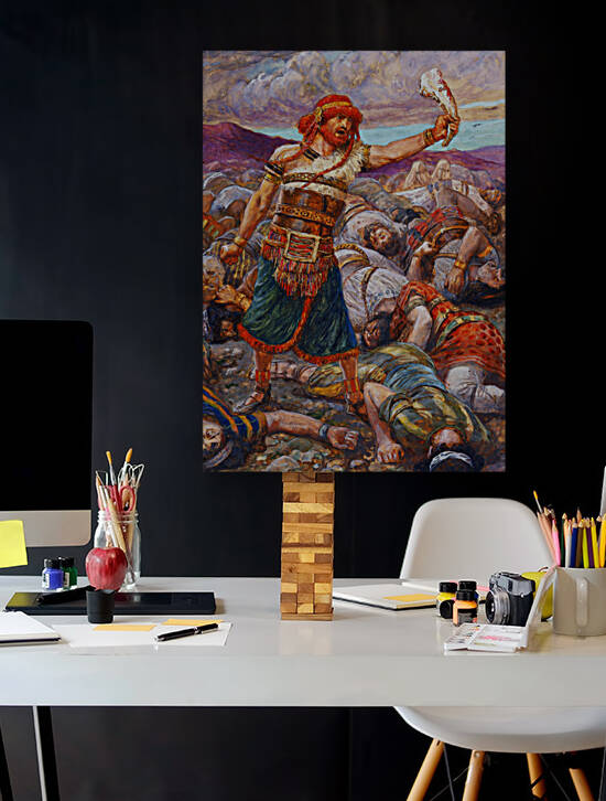 Samson Slays a Thousand Men by Classic Painting