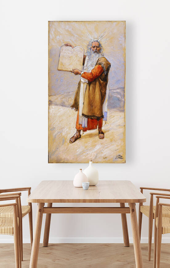 Moses and the Ten Commandments by Classic Painting