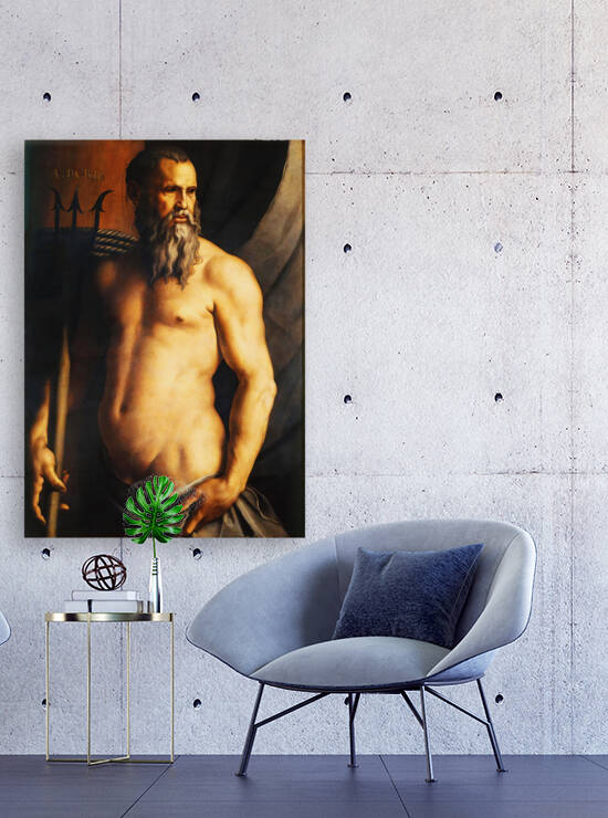 Portrait Of Andrea Doria As Neptune   by Classic Painting