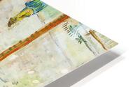 Cafe table with absinth   HD Metal print