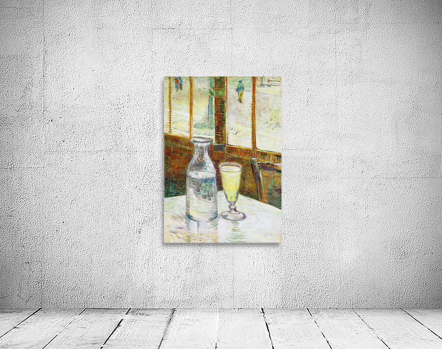 Cafe table with absinth   Wall Preview