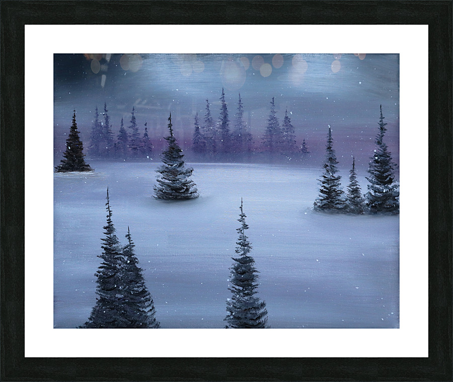Silent Snowfall Picture Frame print