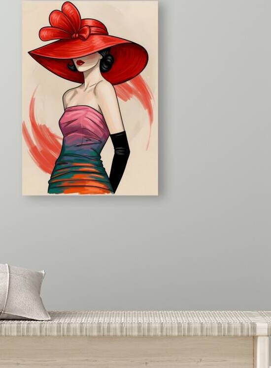 The Lady in the Red Hat by HANANDIGITALINK
