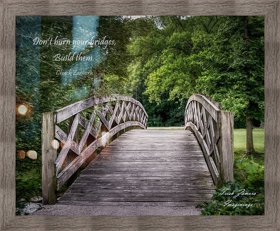 Build your Bridges Picture Frame print