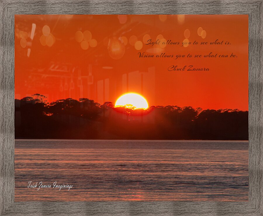 Orange Sunset  Picture Frame print