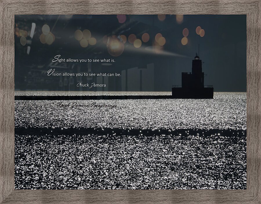 Lighthouse Guide Picture Frame print