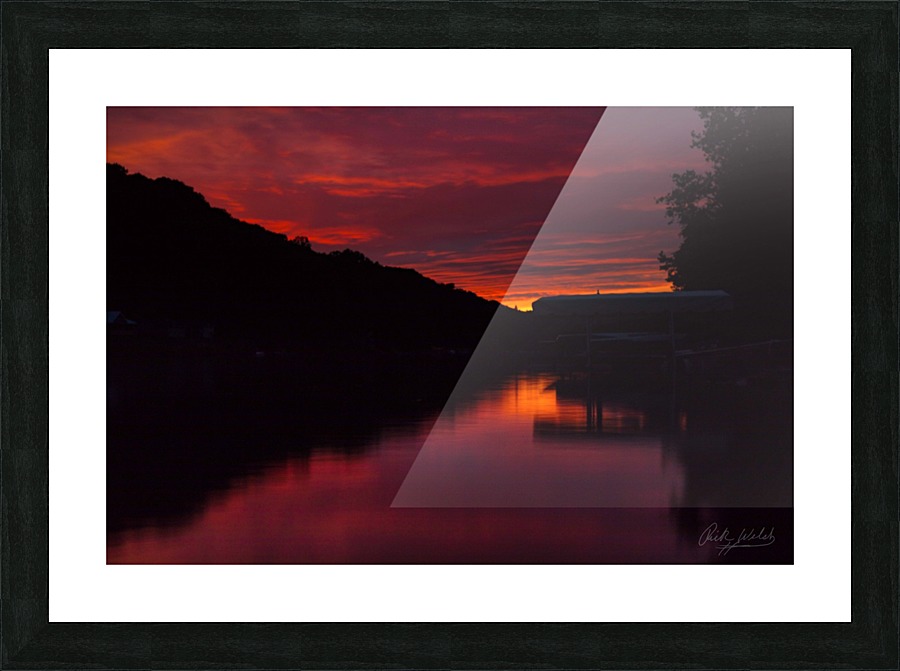 Crimson Sunset Picture Frame print